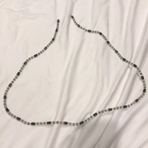 Magnetic glass and bead necklace/bracelet